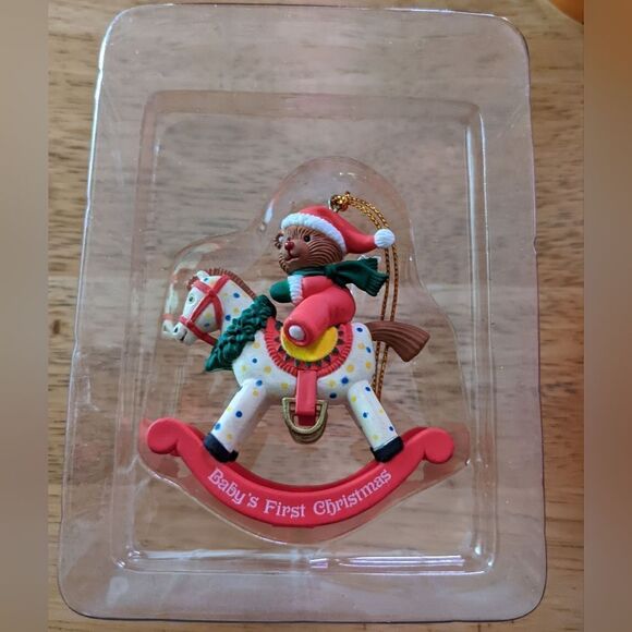 Vintage Kmates Collection Happy Holidays "Baby's First Christmas" Ornament - Picture 3 of 5